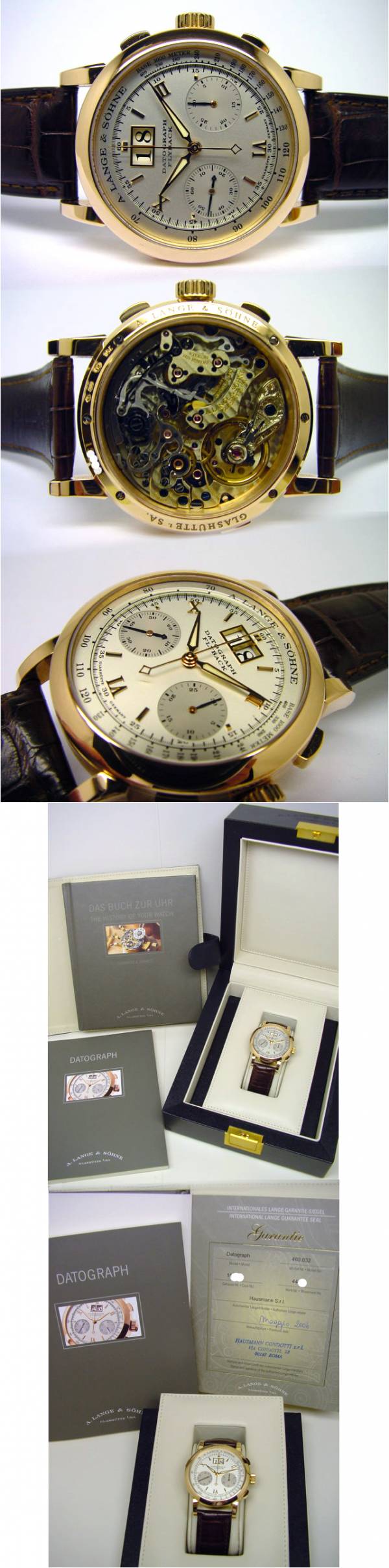 A. Lange &amp; S&ouml;hne 403.032 Datograph in 18k Rotgold Kaliber L951.1